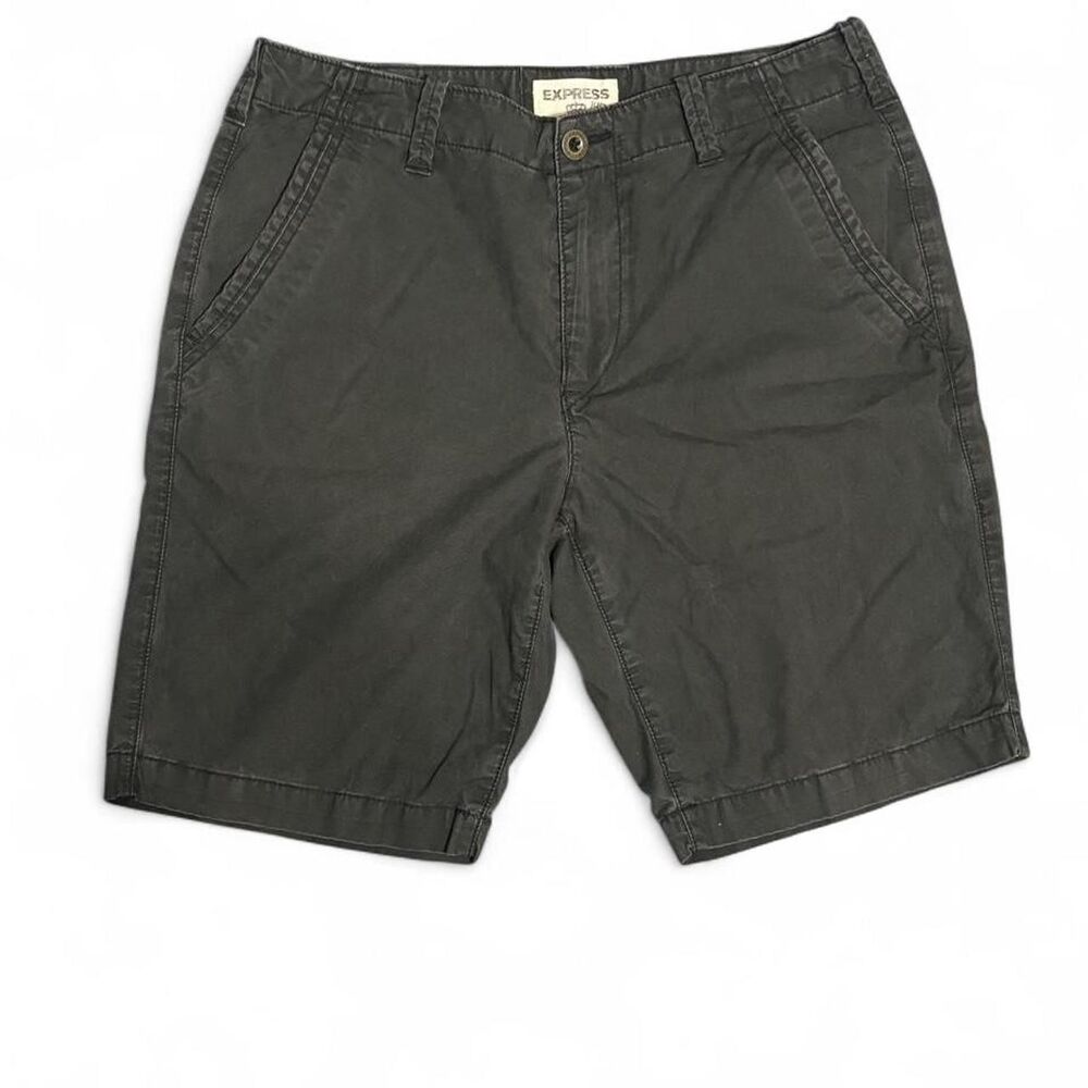 Express Men's Black and Grey Shorts